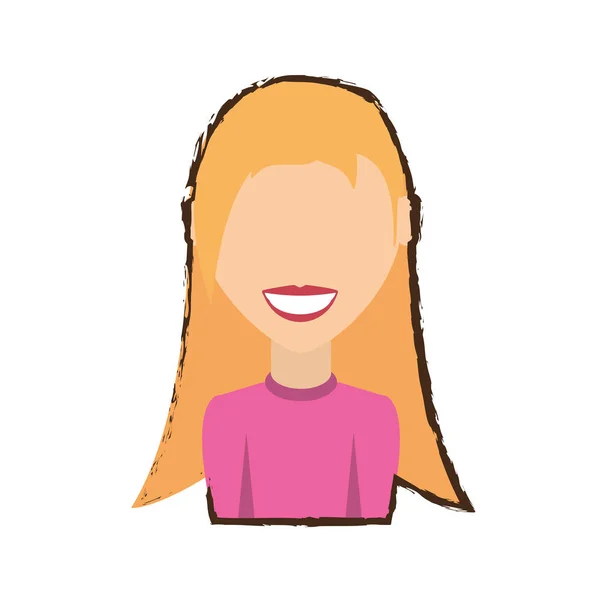 People casual woman icon image — Stock Vector