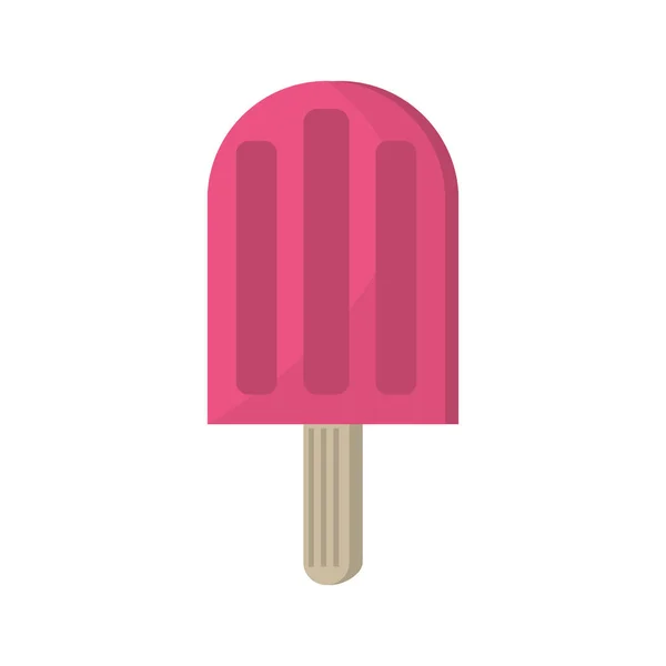 Pink popsicle icon image — Stock Vector