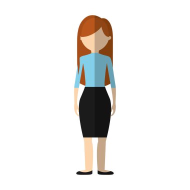 iş kadın resmi bez simgesi