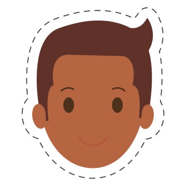 İnsanlar rahat adam yüz simgesi