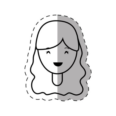 şekil insanlar rahat kadın yüz simgesi