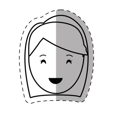 şekil insanlar rahat kadın yüz simgesi