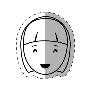 şekil insanlar rahat kadın yüz simgesi