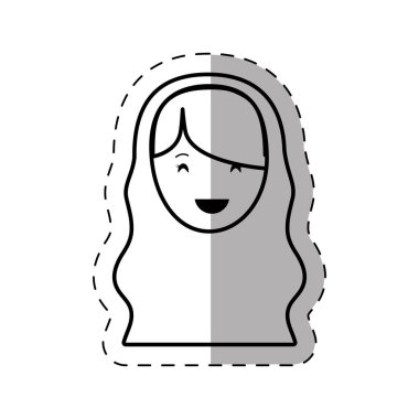 şekil insanlar rahat kadın yüz simgesi