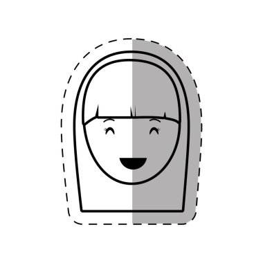 şekil insanlar rahat kadın yüz simgesi