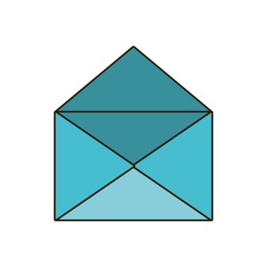 Mavi zarf simgesi görüntü tasarım