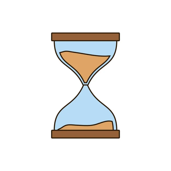 Brown hourglass icon image — Stock Vector