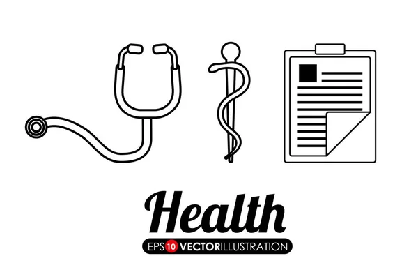 Orvosi ellátás ikon kép — Stock Vector