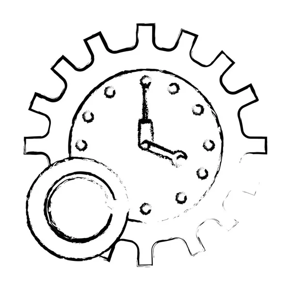 Taller de reparación icono emblema imagen — Vector de stock