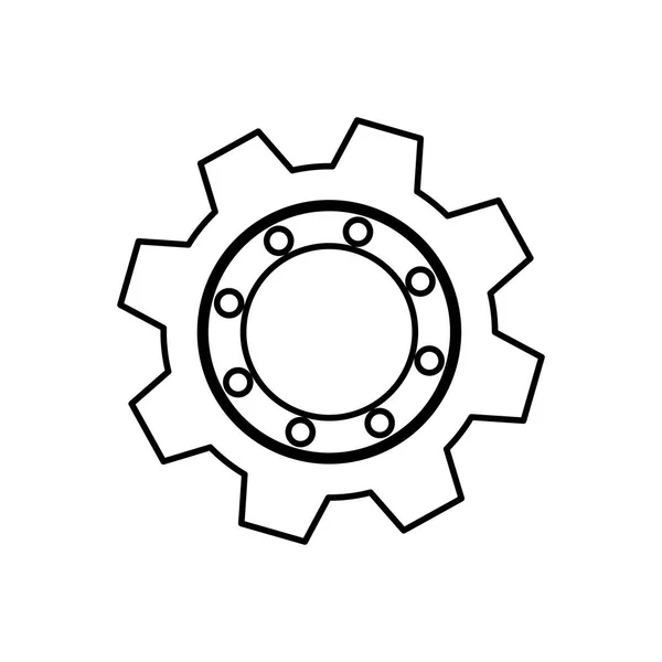 Getriebemaschinenstück — Stockvektor