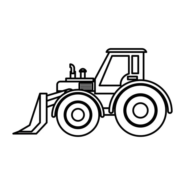 Construction machinery vehicle — Stock Vector