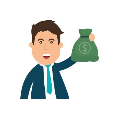 Başarılı bir iş adamı çizgi film