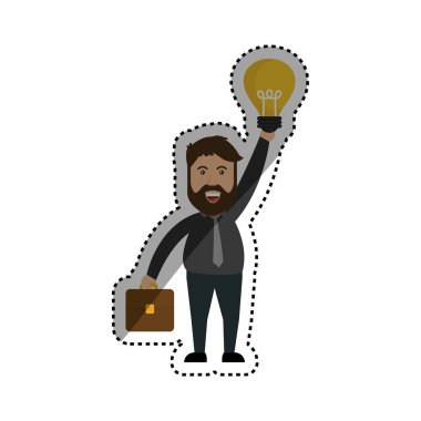 Başarılı bir iş adamı çizgi film