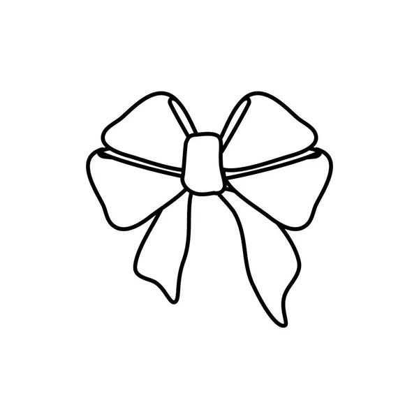 Decorative bow ribbon — Stock Vector