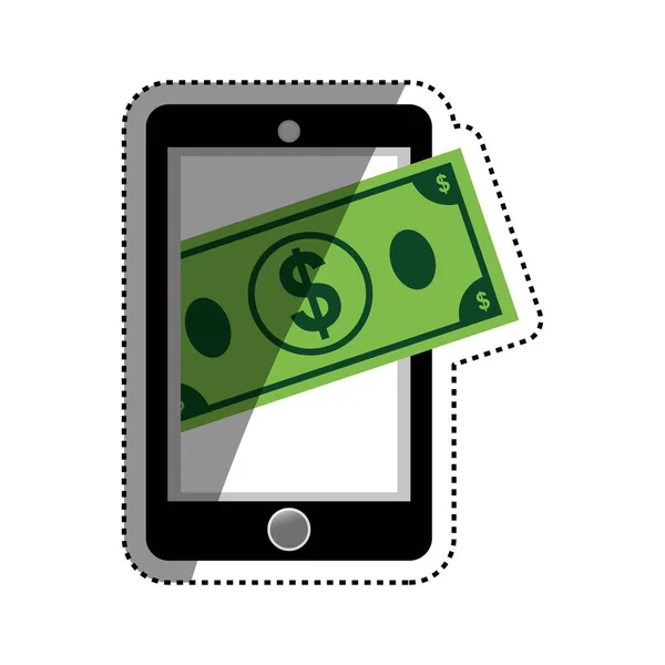 Мобильный онлайн-платеж — стоковый вектор