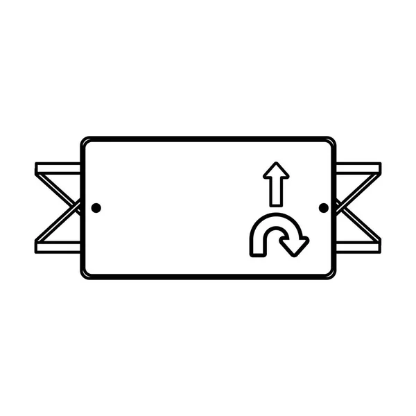 Vägmärke isolerade — Stock vektor