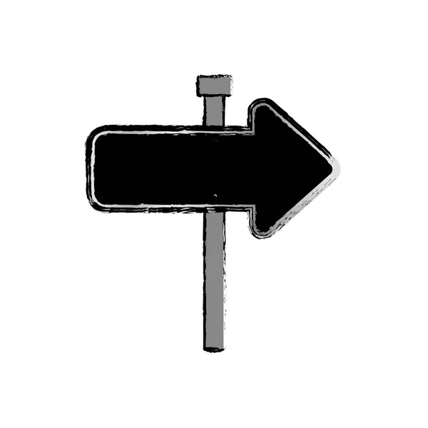 分離された道路標識 — ストックベクタ