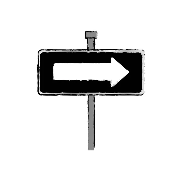 Panneau routier isolé — Image vectorielle