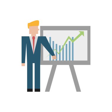 işadamı ile yönetim kurulu grafik simge