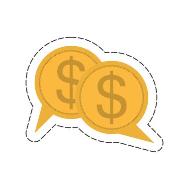 paralar iş kabarcık ilgili simgesi