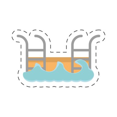 Yüzme Havuzu dalgalar simgesi