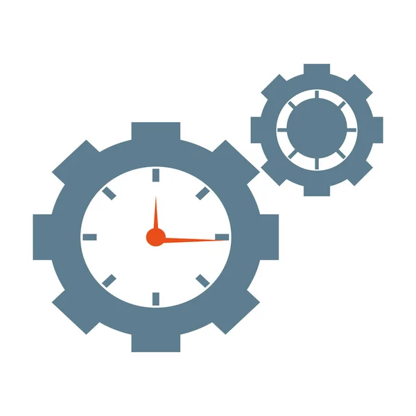 Business en tijd beheer gear — Stockvector