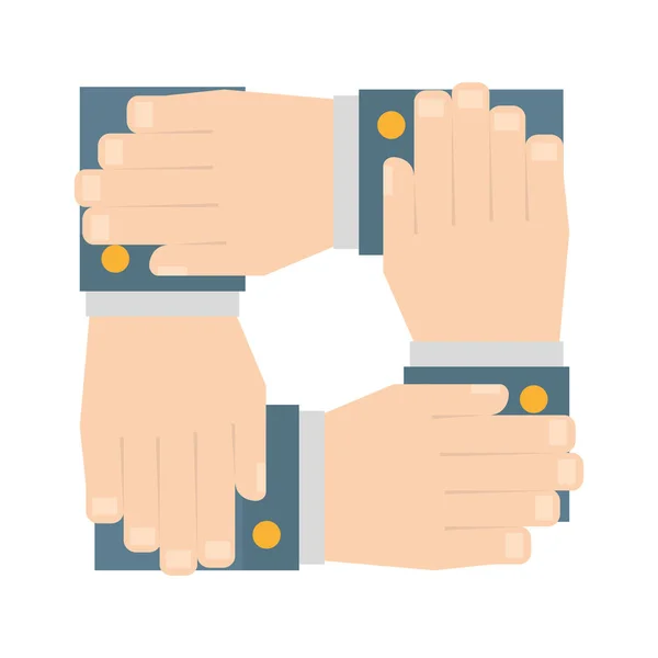 Hands together related icon — Stock Vector