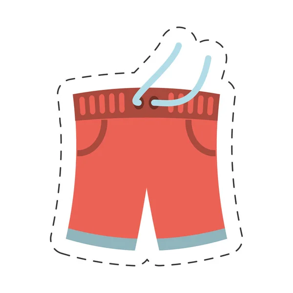 Bad shorts relaterade ikonen — Stock vektor