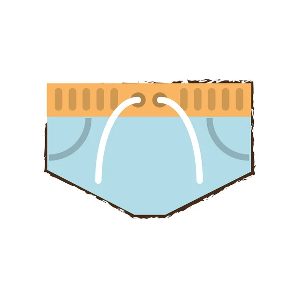 Symbol für Badehosen — Stockvektor