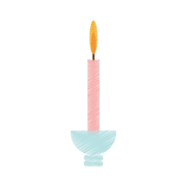 Obraz ikony candelabra Candle — Wektor stockowy