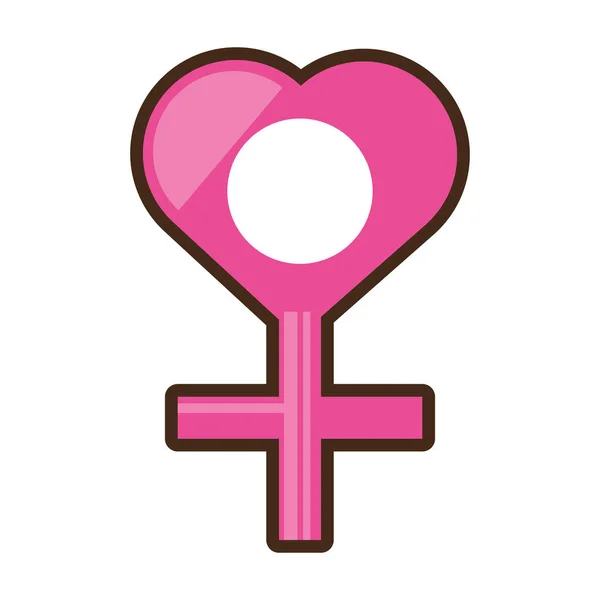 Simbol ikon hari wanita - Stok Vektor