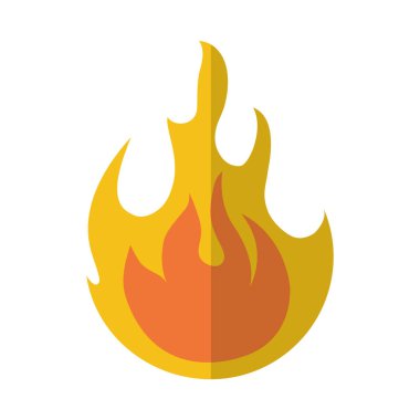Yangın alev lgiht simgesi