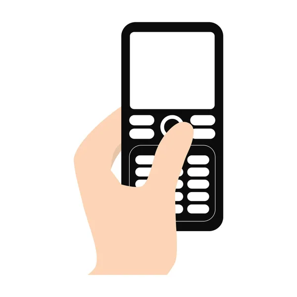 Hand-Touch-Smartphone-Symbol — Stockvektor