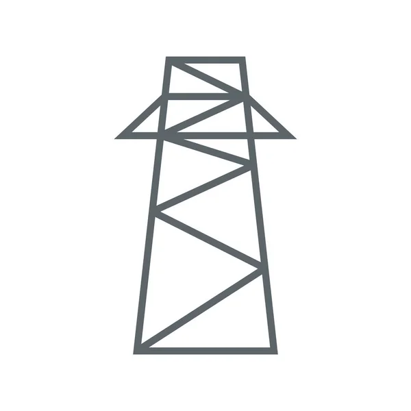 Tower high voltage electric — Stock Vector