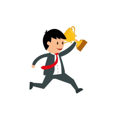 İşadamı girişimci çizgi film