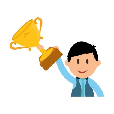 İşadamı girişimci çizgi film