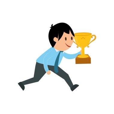 İşadamı girişimci çizgi film