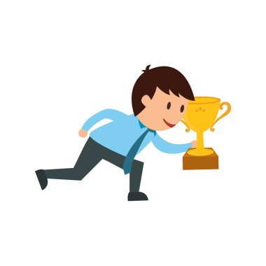 İşadamı girişimci çizgi film