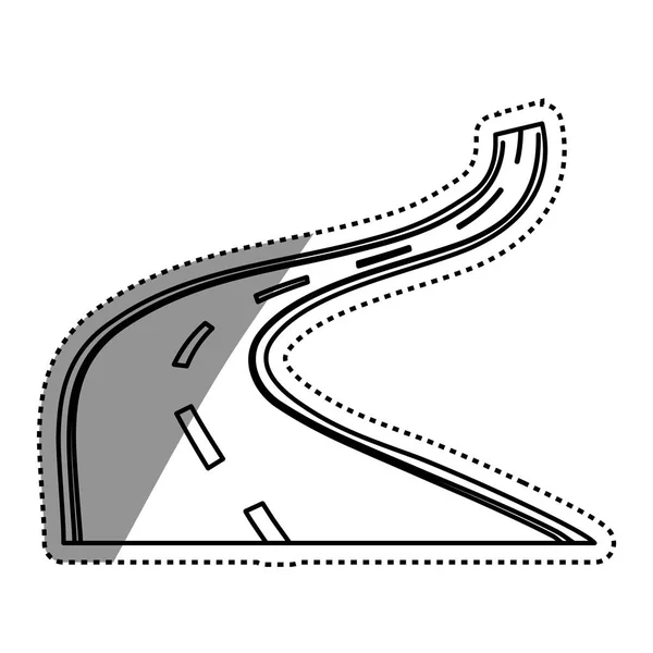 Highway road gatan — Stock vektor