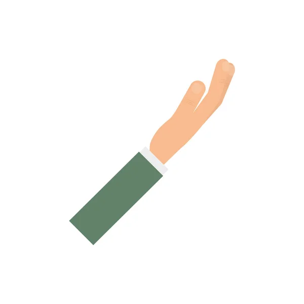 Značka gesto ruky — Stockový vektor