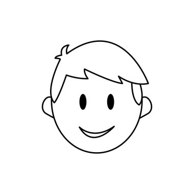 Adamın yüzü karikatür