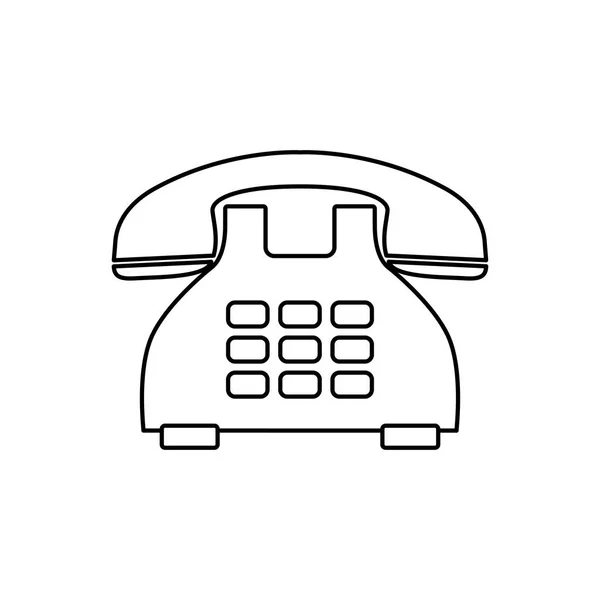 Tecnología de comunicación telefónica — Vector de stock