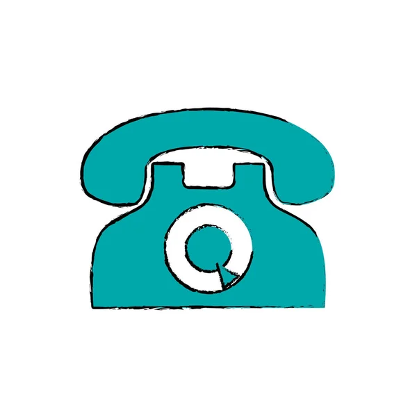 Telephone communication technology — Stock Vector