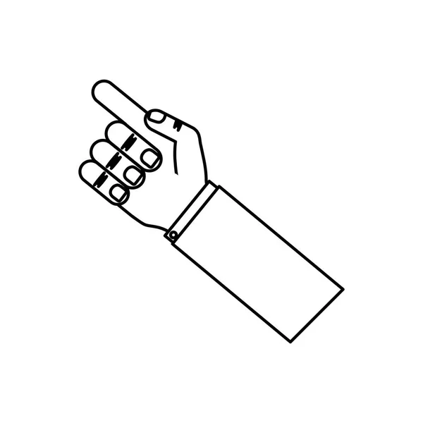Hand gebaar teken — Stockvector