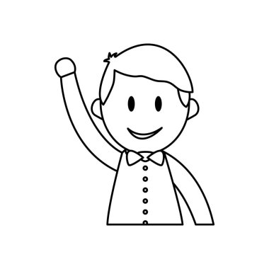 İşadamı girişimci çizgi film