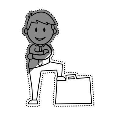 İşadamı girişimci çizgi film