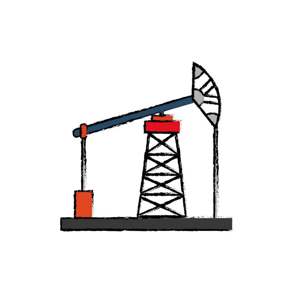 Μηχανήματα αντλία πετρελαίου — Διανυσματικό Αρχείο