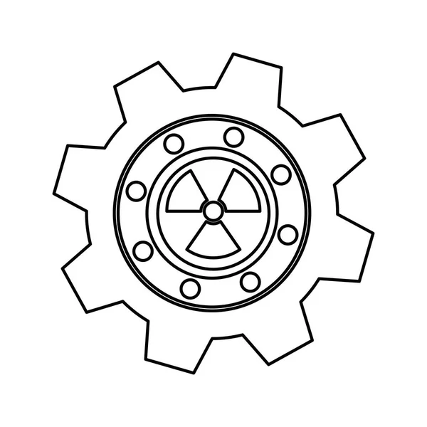 Gear industrial piece — Stock Vector