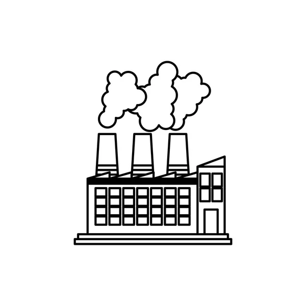 工厂或工业建筑符号 — 图库矢量图片