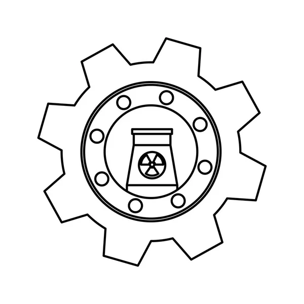 Nükleer enerji santrali — Stok Vektör